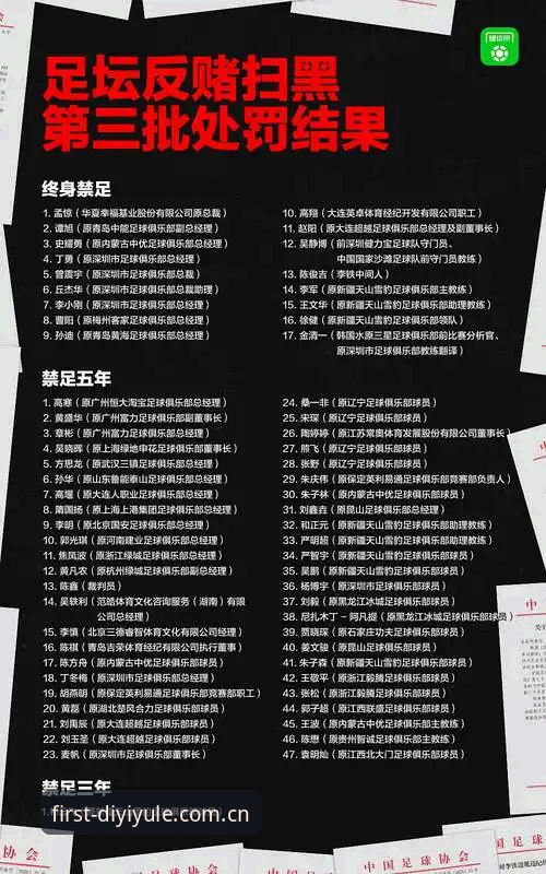 中国足协第三批禁足名单深度评测：行业震荡背后的体育伦理审视